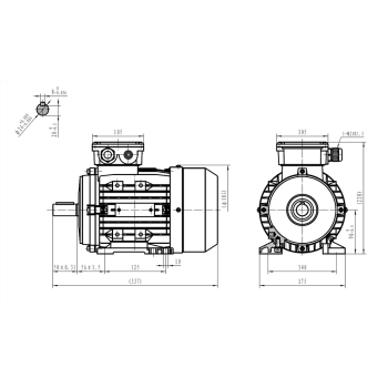Silnik elektryczny 1,5kW 1400 obr/min. 90B3